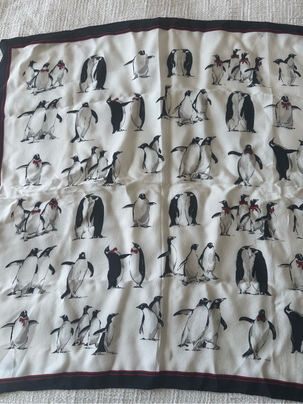 Set of Talbot Printed Silk Scarves - Picture 8 of 10